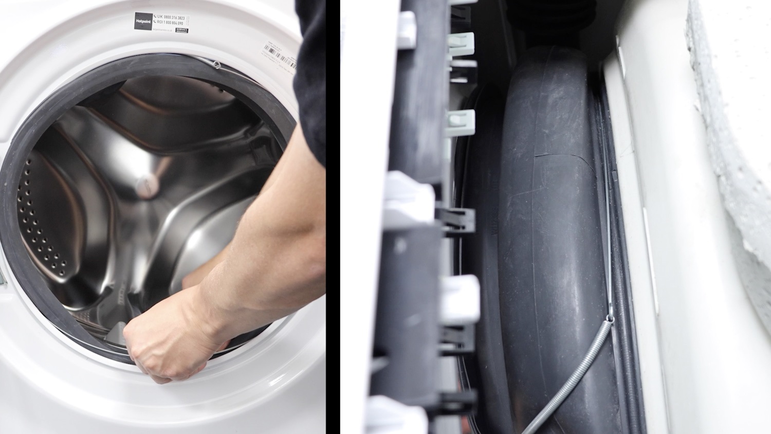 Install rear clamping ring